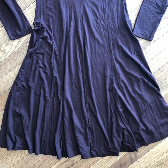 Cosabella Talco Turtle Neck Jersey Knit Dress Long Sleeves Chocolate Size Medium - Picture 8 of 8